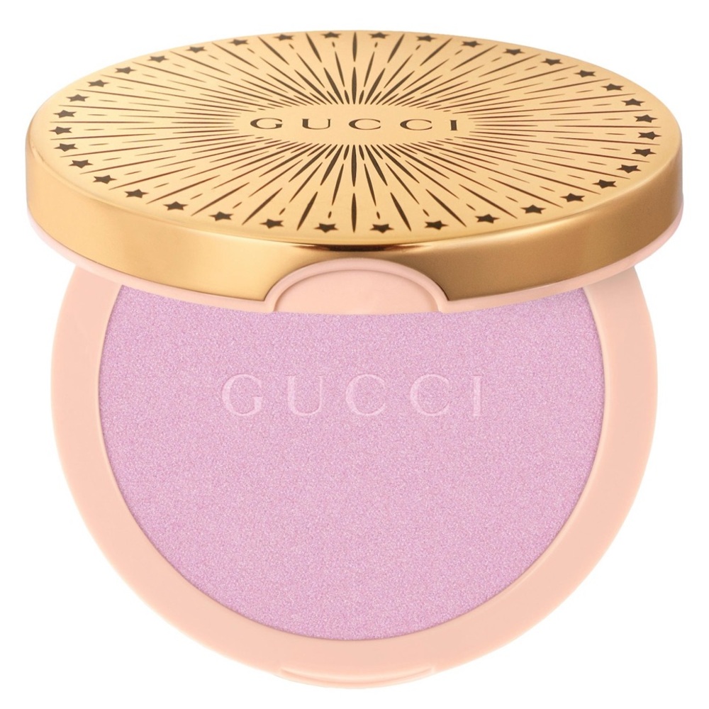 Gucci Glow Gel-Powder Highlighter in shade 02 Frosted Lilac